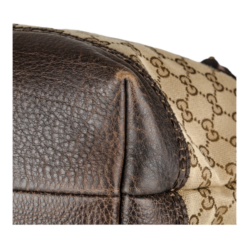 Gucci Small Monogram Logo Shopping Tote Bag - Picture 8 of 15